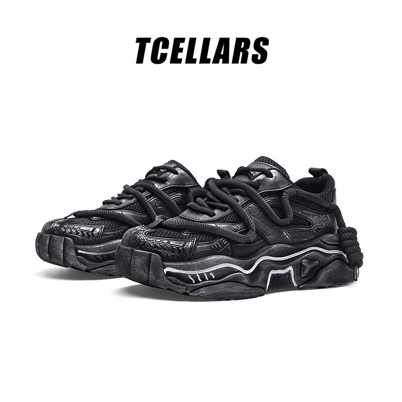 TCELLARS厚底老爹鞋男款2025秋冬新款男士休闲运动鞋子增高男鞋,淘宝优惠券,粉丝福利购,淘宝优惠卷