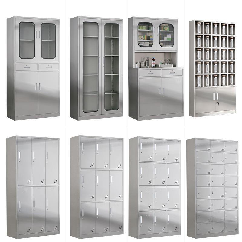 304不锈钢资料储物柜无尘车间带锁西药柜药品器械柜不锈钢文件柜 - 图3