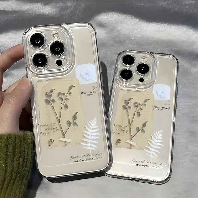 纸笔情书适用苹果16太空壳苹果13pro手机壳软xr简约iPhone14plus/ - 图0