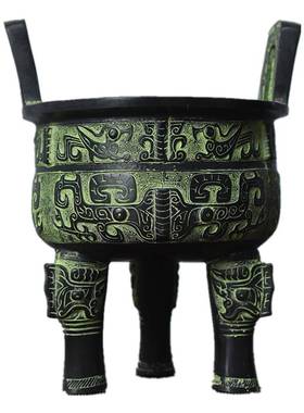 宇卓铜器 纯铜鼎圆鼎三足鼎家居装饰工艺品摆件黄铜鼎