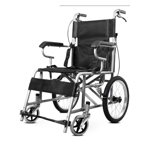 轮椅轻便折叠老人专用手推车老年人小轮便携旅行残疾人小型代步车 - 图3