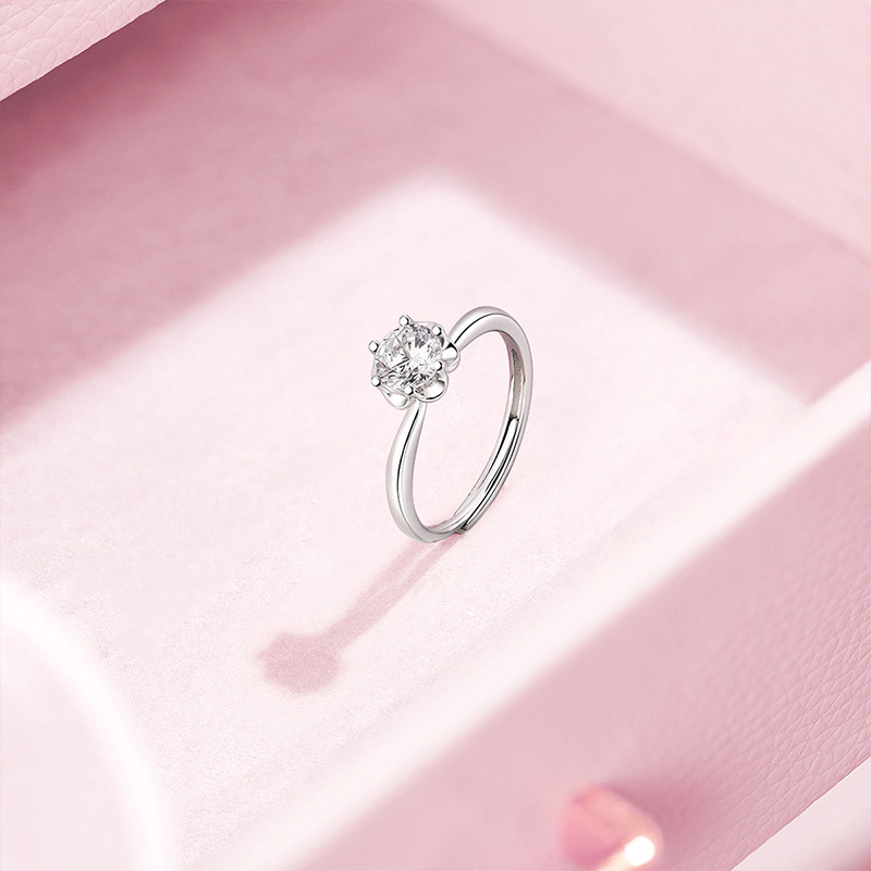 Saturday blessing ring women's ring bracelet S925 silver high-end light luxury niche holiday gift for girlfriend