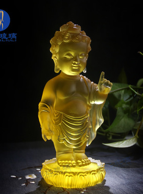 浴佛节寺院佛像观己琉璃太子佛