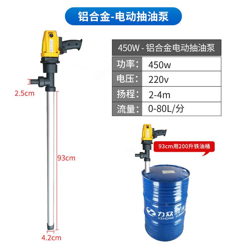 电动抽液泵柴油加油泵220V大功率加油机手提式抽油泵 - 图0