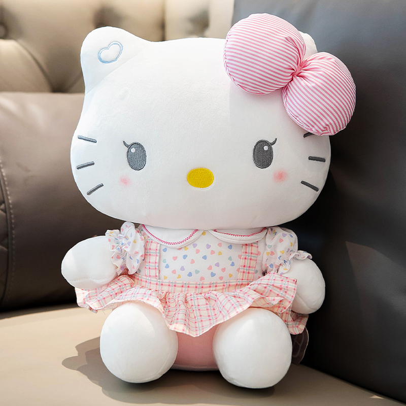 可爱hello kitty公仔凯蒂猫咪哈喽kt猫玩偶毛绒玩具生日礼物女生