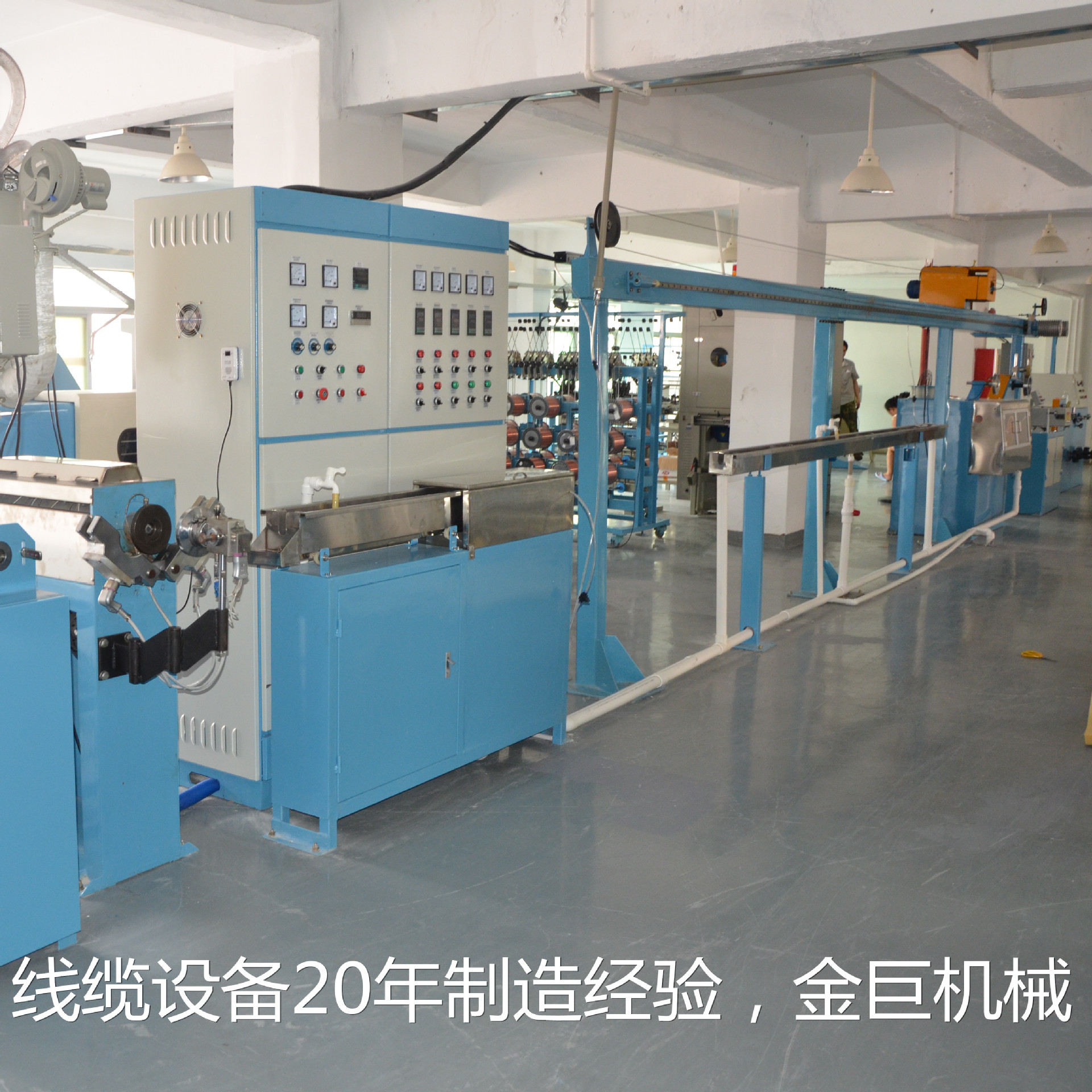 金巨机械UL电子线押出机 DC电源线押出机 红黑平行线挤出机 26年 - 图1