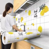 Thickened 10 m kitchen anti-oil sticker high temperature resistant wall patch waterproof and moisture-proof wall paper self-adhesive countertop cabinet aluminium foil paper