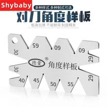 Boilerplate Teeth Gauge Metric for 5560 degrees Angle Sharpening of knife Knife Radius Gauge Gauge Center Threaded Rostril