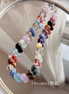 孤品天然水晶手链女款多宝手串小众设计感高级轻奢精致闺蜜礼物