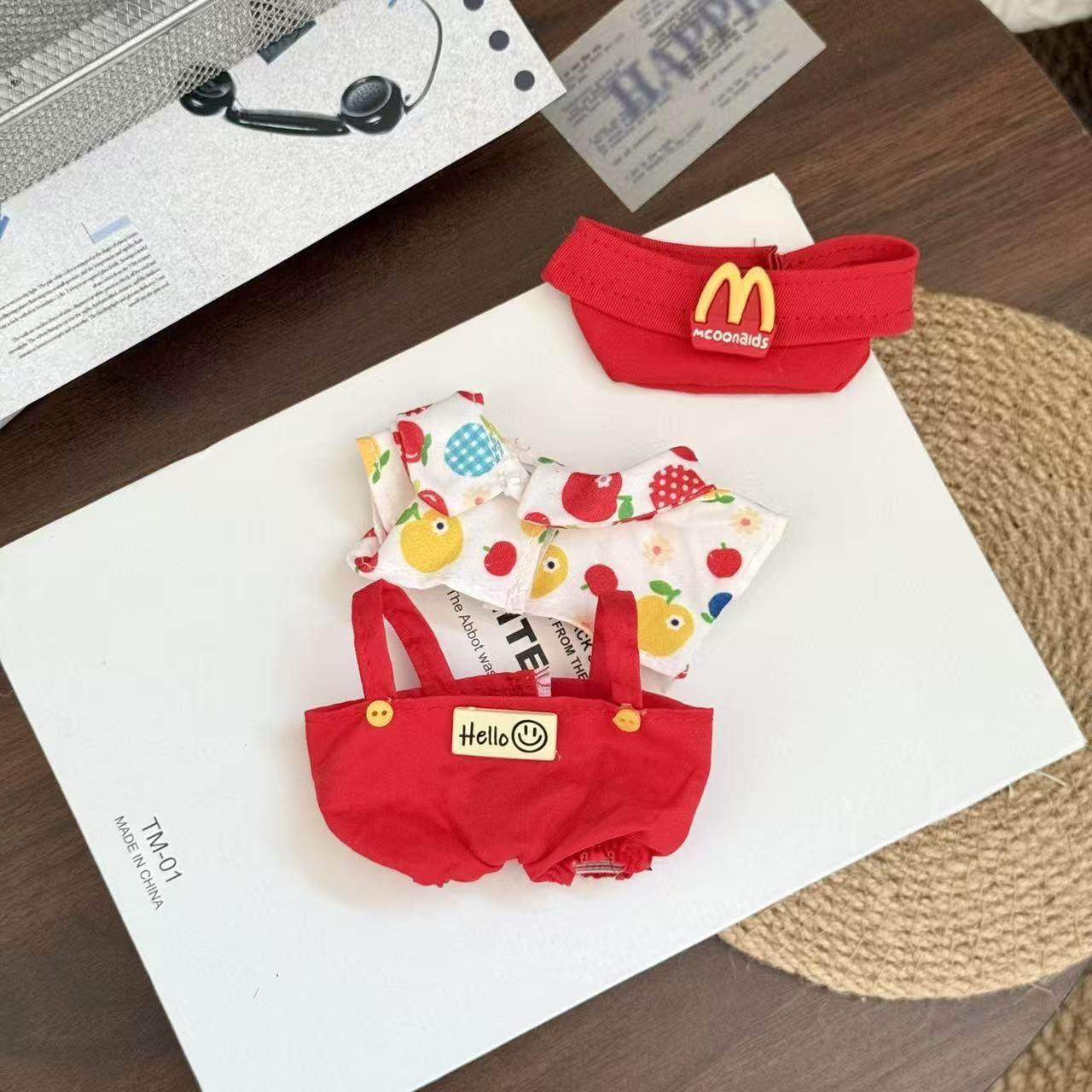 10cm娃衣套装背带裤十厘米15cm棉花娃娃衣服玩偶公仔换装着替可爱,淘宝优惠券,粉丝福利购,淘宝优惠卷