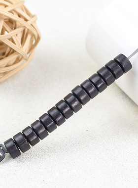 黑檀木4*7MM隔片散珠DIY