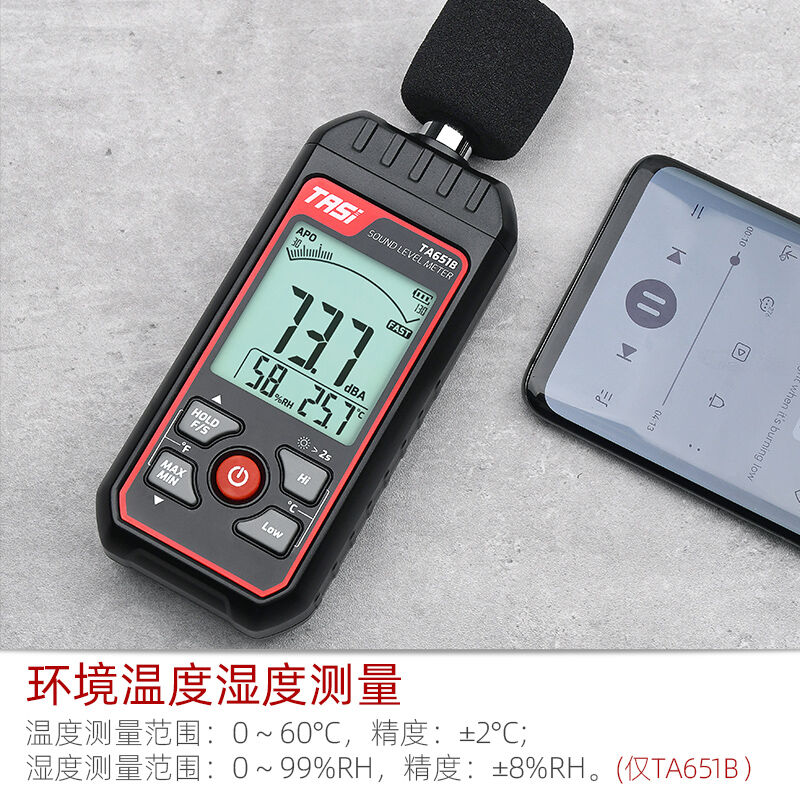 分贝仪噪音测试仪手持式高精度环境噪声检测仪TA651A【30~1 - 图0