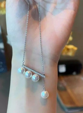 ins冷淡风辣妹锁骨链小众设计高级感时尚配饰百搭珍珠项链女