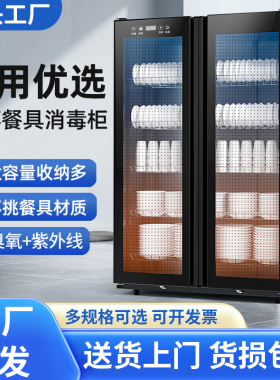 立式餐饮大容量消毒柜紫外线消毒