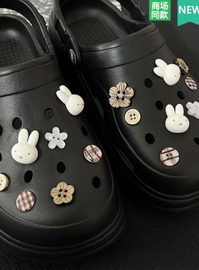 适配Crocs洞洞鞋配饰纽扣兔子
