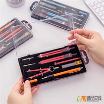 Professional Metal Great Compasses Ruler Suit Drawing Kit Drawing Kit Drawing Mechanical Mapping Tool Suit Student Sub-Gauge