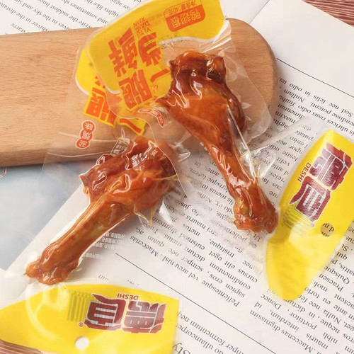 德食盐焗鸭腿鸭翅根40g鸭腿即食酱卤鸭小腿熟食休闲解馋鸭肉零食 - 图1