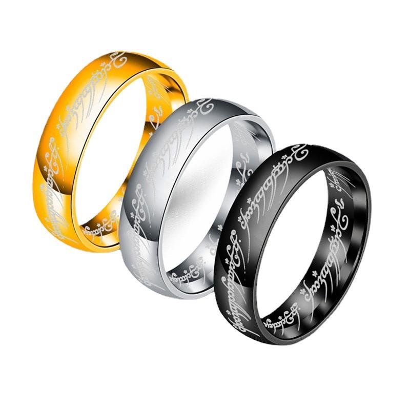 lord of the rings middle finger ring male fashion index - 图3