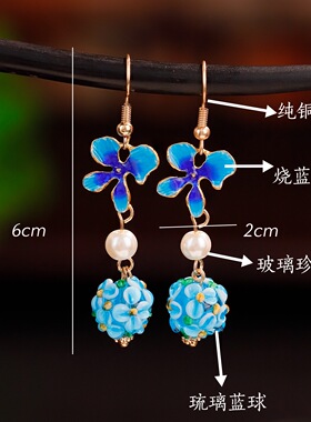 唐风复古纯手工合金配饰