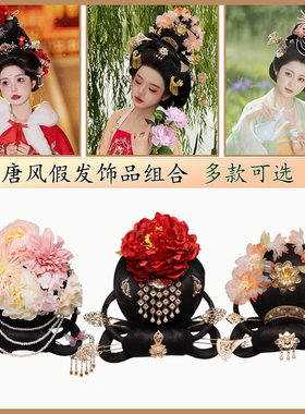 唐风假发饰品组合发套仙气