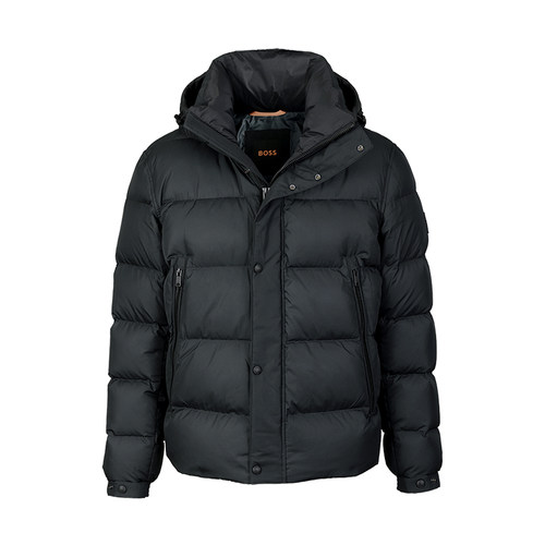 Hugo Boss男士2025新款欧美时尚鸭绒羽绒服连帽冬季保暖夹克外套 - 图0