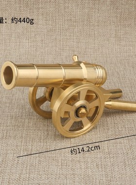速发纯铜大放摆件模型炮黄铜开业礼炮怀旧炮鞭炮火炮金属车铜炮