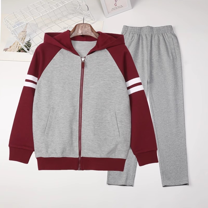 南昌天行创世纪小学生中学高中校服夏季蓝色短袖衬衫秋冬枣红套装