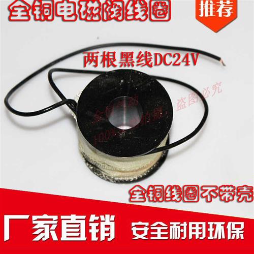 电磁阀水阀全铜线圈 4分6分1寸1.2寸1寸半2寸DC12VDC24V AC220V - 图0