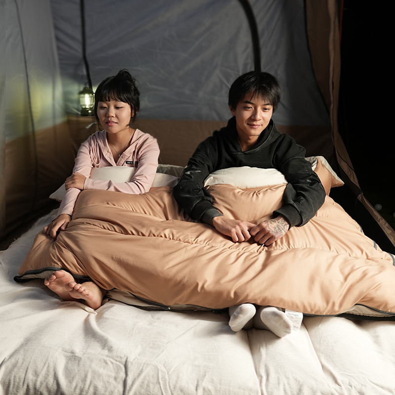 睡袋户外露营双人成人单人加厚防寒保暖便携式四季被子冬季旅行