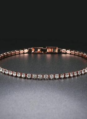 Tennis Chain Bracelets For Women Fashion Small Cubic Zircon
