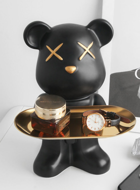 速发HAs炫酷摆性玄关个厅收纳托盘台面创意客件装饰品