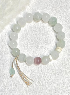 新中式天山翠手串女轻奢小众设计复古超仙高级感冷淡风串珠手饰品