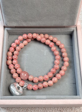 小胖福玫瑰花串珠手链女轻奢小众