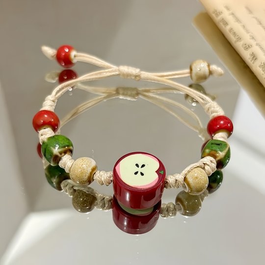 Who can resist such a healing ceramic apple bracelet?