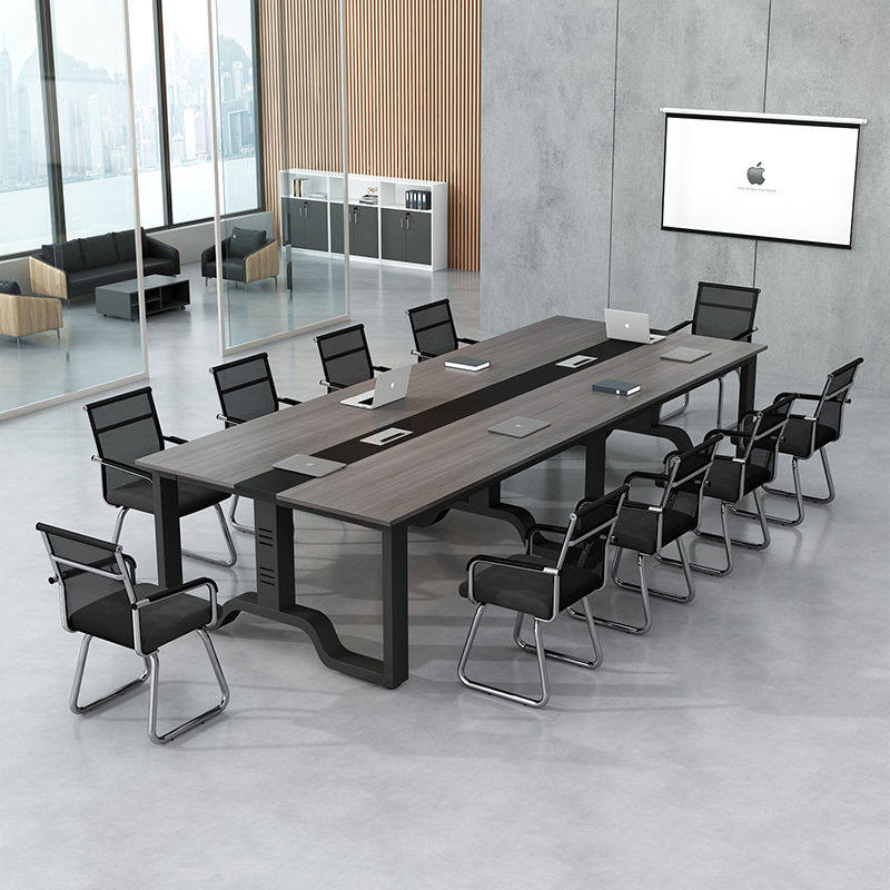 会议桌长桌员工工作台办公简约现代长条组合办公桌会议室桌培训桌