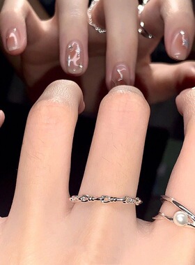 星星戒指女ins小众设计感开口可调节食指戒甜美少女心闺蜜指环潮