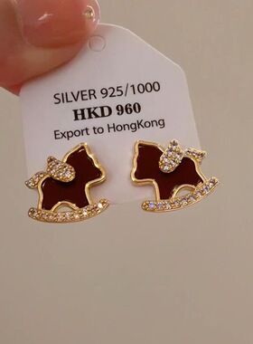 红色滴油金边马年项链女轻奢高级感锁骨链气质本命年毛衣链颈链