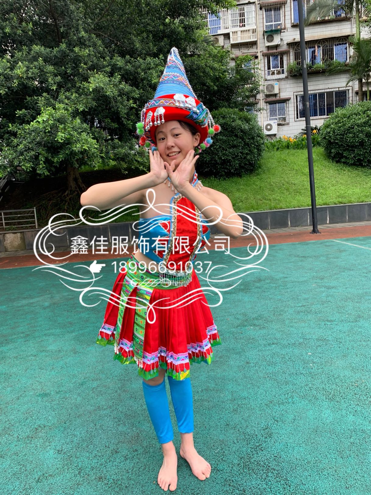 瑶族传统服饰彝族服饰凉山服装女美姑全套大凉山苗族舞蹈演出服装-图0