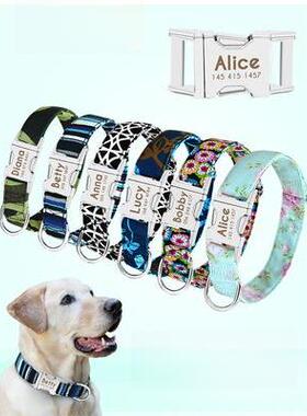 Dog Collar Pet Tag Puppy Cat Nameplate ID Collars Adjustable