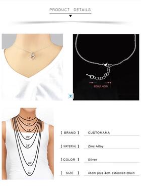 Initial 26 Letter Necklace Heart Necklaces Women Girl