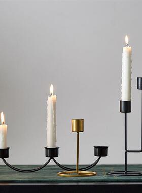 nordic candlelight dinner prop candlestick candle holder
