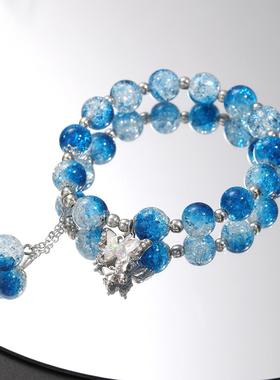 Glass butterfly bracelet for women ins琉璃蝴蝶手串闺蜜手錬女