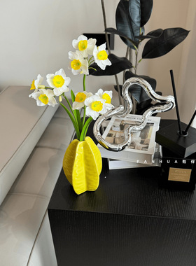 仿真水仙花家居桌面插花装饰摆件