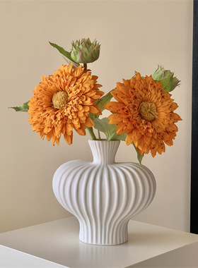 仿真向日葵玄关茶几插花装饰摆件