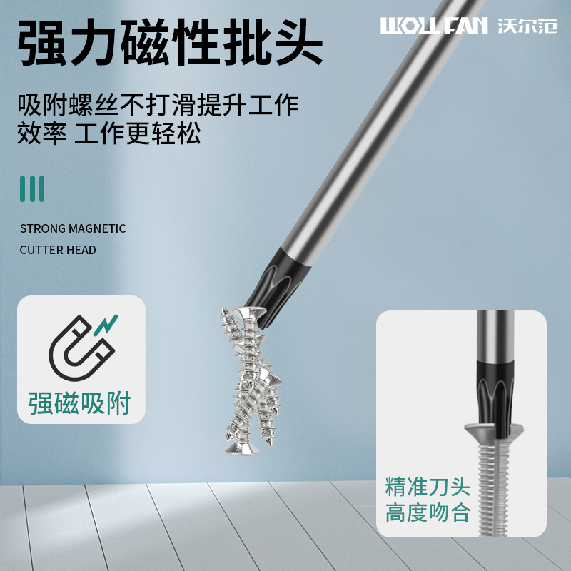 t20梅花螺丝刀内六角强磁米字型t15内六花t30工具s2加长t25花型t8-图1