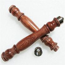 Red Flowers Pear Wood Handle Matching Tapered Steel Front Stirrup Hollow Bamboo Shake Rod Handle Solid Wood Handle Three Styles Optional