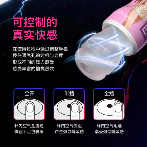 春风集精灵飞机杯男用真实通道宿舍隐形潮牌手动杯自慰成人用品 - 图3