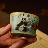 Zhou Zetang Ruci master hand-painted panda tea set