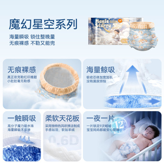 Momo Orange Luxury Diapers Anti Red Butt Allergy