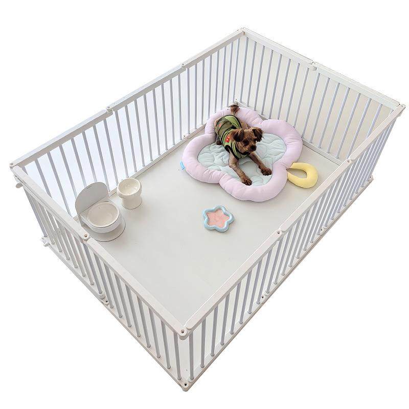 萌小宝白色宠物围栏狗狗笼子兔笼隔离门护栏中小型犬室内栅栏拉车,淘宝优惠券,粉丝福利购,淘宝优惠卷